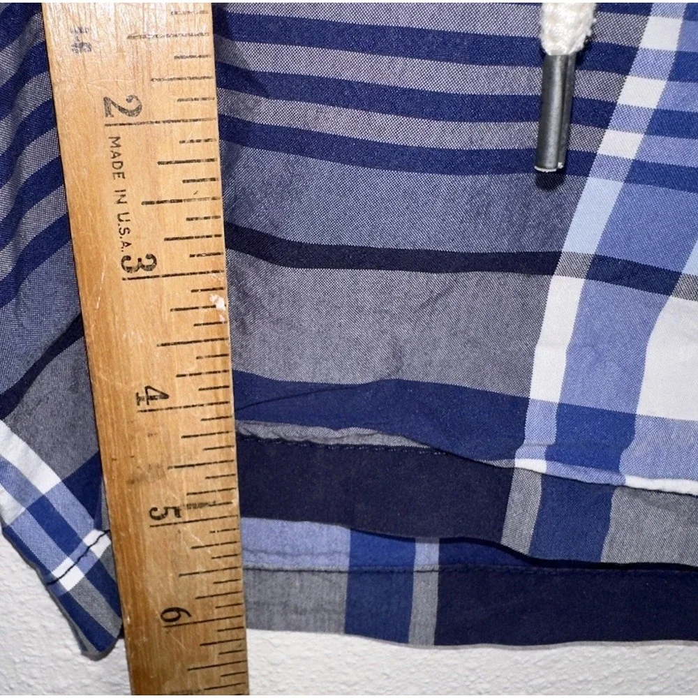 Polo Ralph Lauren‎ Swim Trunks XL Blue Plaid Lined 5